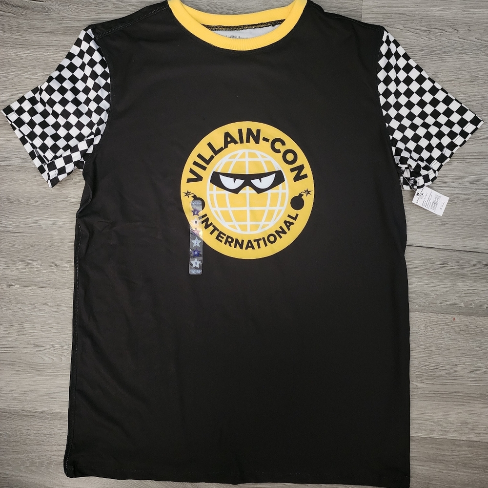 Villain-Con International Black & Yellow Globe Adult T-Shirt